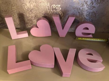 Dekorace love srdce růžová papír svatba pokojíček, 