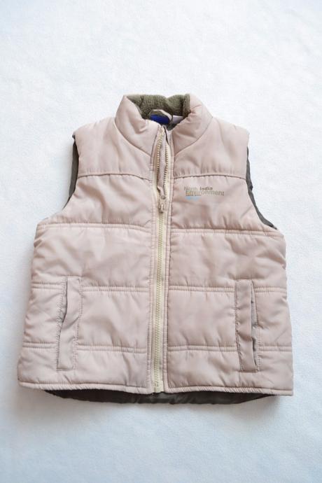 Béžová prošívaná vesta, lupilu,110