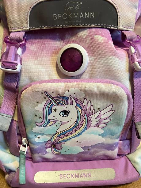 Dívčí školní batoh unicorn - beckmann + sešity,