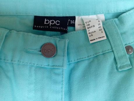 Tříčtvrteční riflové kalhoty zn. bpc, xs
