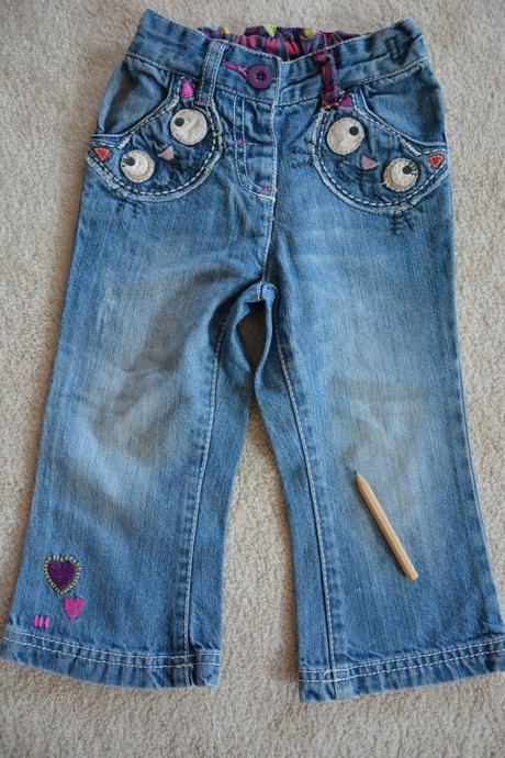 Kalhoty - rifle a džíny 12-18m, next,86