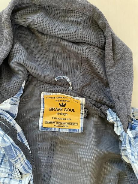 Káro bunda, vel s, brave soul vintage, s