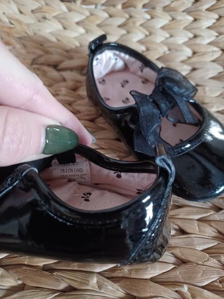 Černé lakovky baleríny h&m 16/17, h&m,17