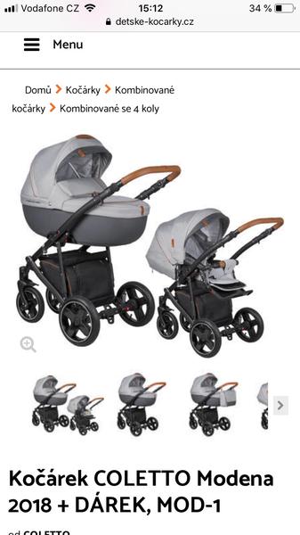Kočárek Coletto Modena. Máte zkušenost?