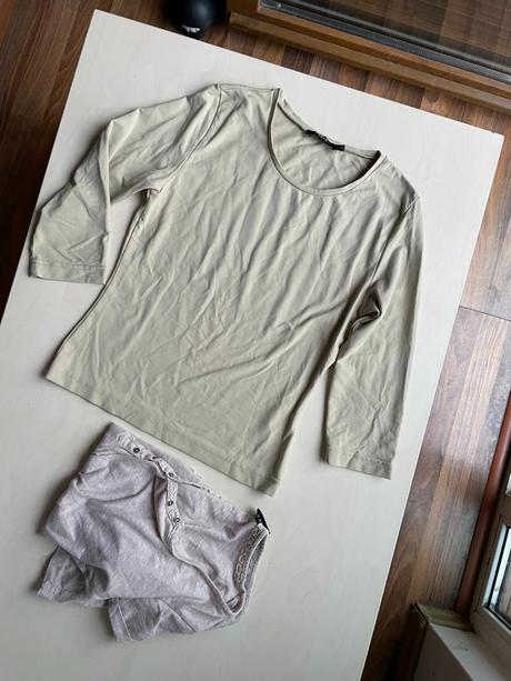 Topy 2 ks béžové, vel xs, janina a zero, xs