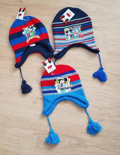 Zimní čepice ušanka mickey, disney,116 - 152