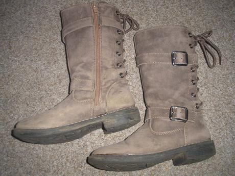 Dívčí hnědé kozačky, 30