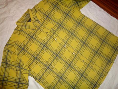 Luxusní hořčicově žlutá košile thomas brown, xxxl