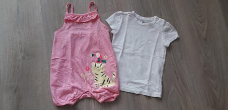 1352 - komplet tričko a letní overálek, pepco,80