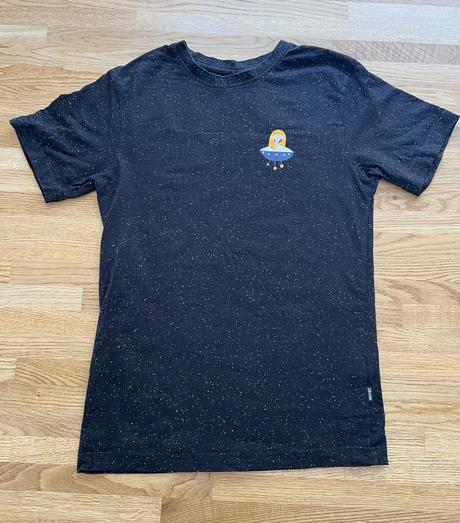 Triko černé galaxi cropp vel. xs, xs