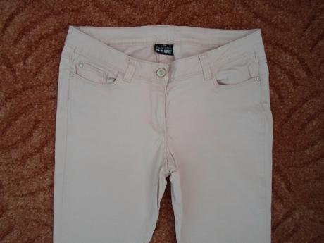 Růžové kalhoty rifle džíny, takko,38