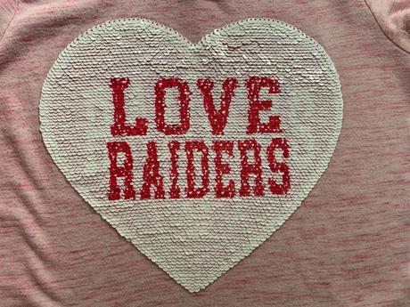 Triko & tričko růžové nfl raiders vel. 122/128, 122