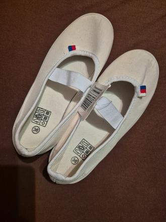 Dětské cvičky vel 36 - bílé, 36