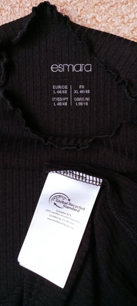 Černé tričko zn."esmara" vel."l/44-46", esmara,l