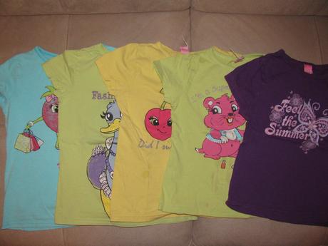 5x tričko s krátkým rukávem, dopodopo,116