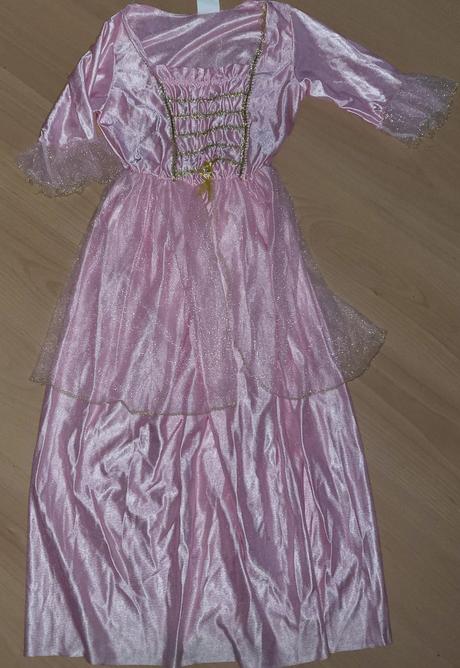 Šaty princezny růžové vel. 110 - 120, 110