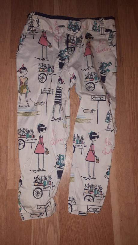 Letní kalhoty bíle vel. 122 next, next,122