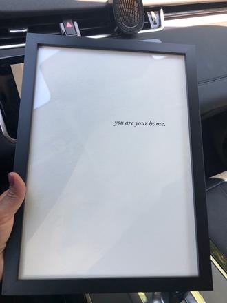 Nové obraz rám umělec.autor.tisk you are your home,