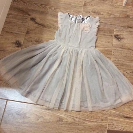Slavnostní šaty protkané třpytkami, h&m,128