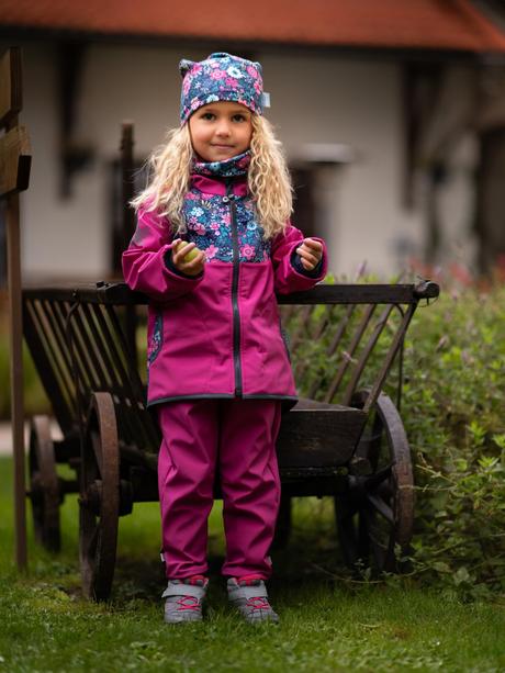 Softshellová bunda unuo dívčí vel. 122/128, unuo,122 / 128