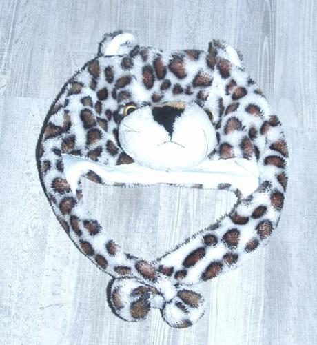 Zimní chlupatá čepice - leopard, 122