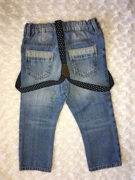 Modré rifle/džíny h&m, h&m,86