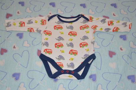 Bavlněné body dl. rukáv, motiv autobusy, 68