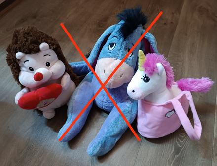 Plyšáci-jednorožec simba v kabelce, ježeček,