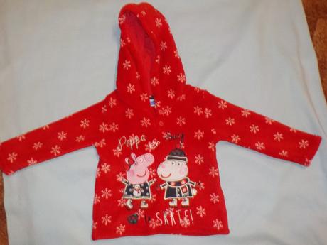 Fleecová mikina s prasátkem pepou, 92