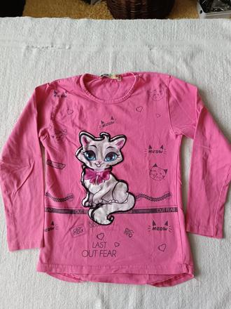 Dívčí tričko dlouhý rukáv yzr kids, 128