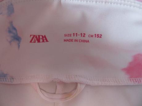 Dívčí elastické 3/4 legíny s batikovaným potiskem, zara,152