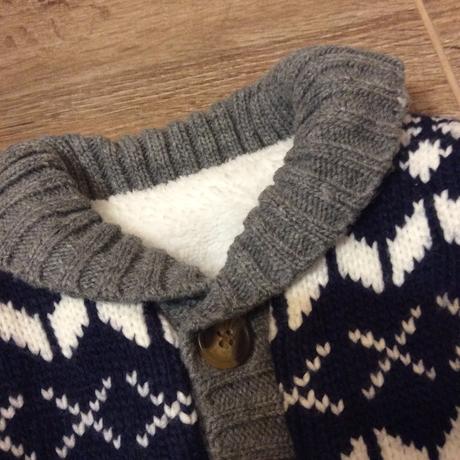 Hodně teplý svetr s kožíškem, nutmeg,62