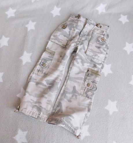 Maskáčové kalhoty vel.92/98, 98