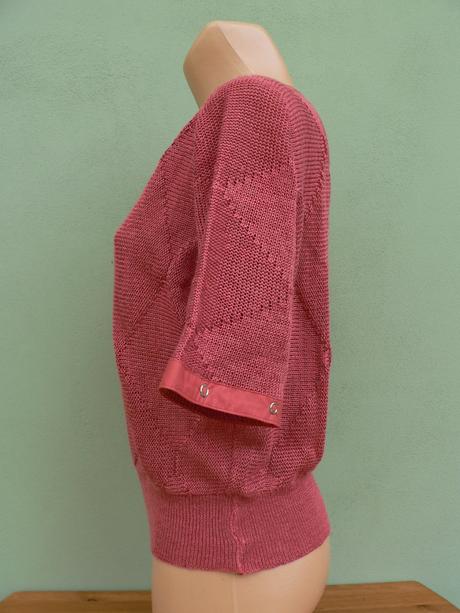 Cihlový svetřík top macho - vel.36/38, 36