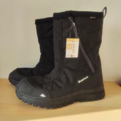 Pánské zimní černé boty sněhule quechua vel 45, quechua,45