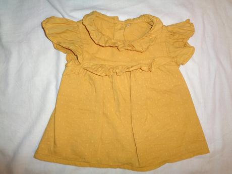 Luxusní hořčicová vzdušná halenka nebo šaty, tu,80