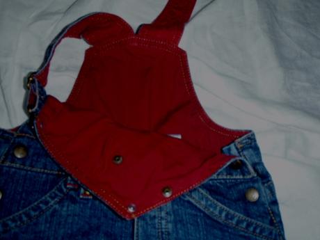 Luxusní riflové podšité laclíky - medvídek pú, c&a,62