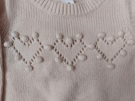 Svetr srdce, palomino,110