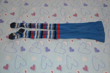 Punčošky punčocháče punčochy pruhované, f&f,104