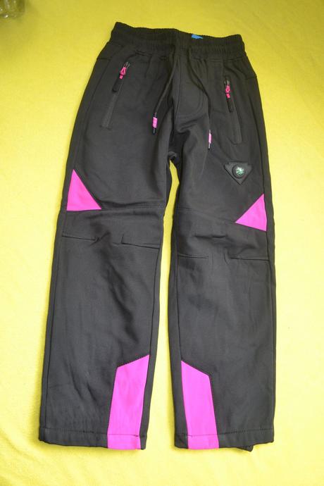 Oteplené softshellové kalhoty s fleece,116-128, 116 / 122 / 128