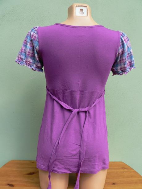 Fialový top blůzka tunika b.p.c. - vel.34, bonprix,34