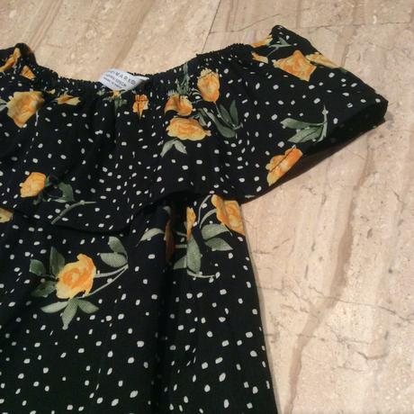 Crop top s puntíkem a růžemi zn. primark, primark,128