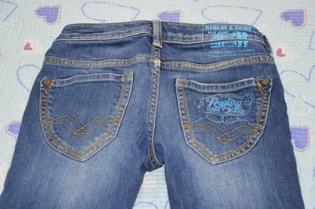 7/8 kalhoty úzké džíny rifle replay, replay,128