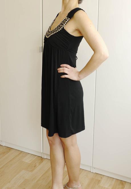 Cerna tunika / minisaty vel.32/34 b.p.c., bonprix,xs