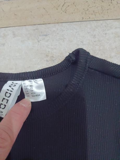 Dívčí triko, tričko, crop-top vel. 158/164, h&m,158