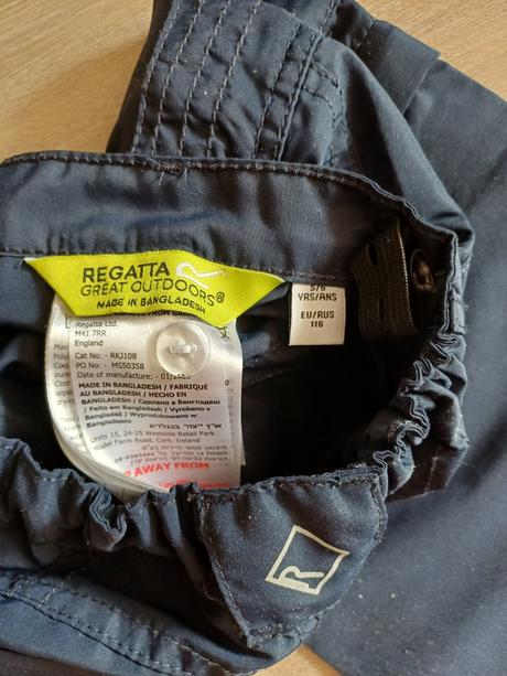 Šusťákové kalhoty, regatta,116