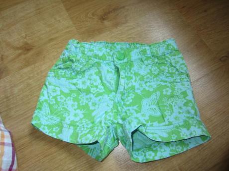 Veselé kytí kraťásky, šortky, h&m,104