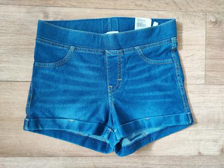Džegínové šortky, h&m,146