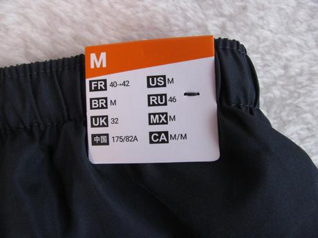 Koupací tmavě modré šortky kalenji, decathlon,m