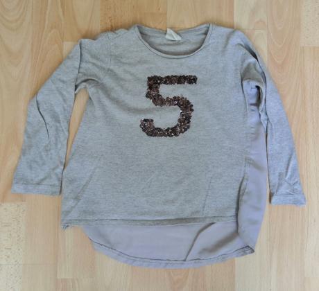 Narozeninové triko & tričko s "5" zara vel. 110, zara,110